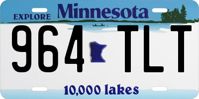 MN license plate 964TLT