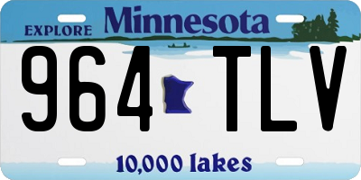 MN license plate 964TLV