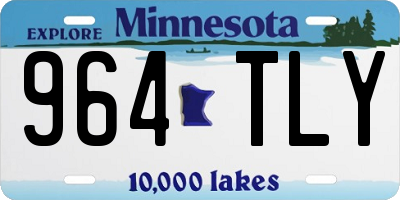 MN license plate 964TLY