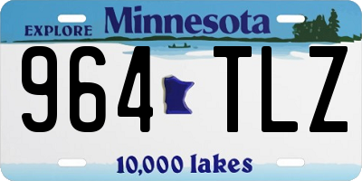 MN license plate 964TLZ