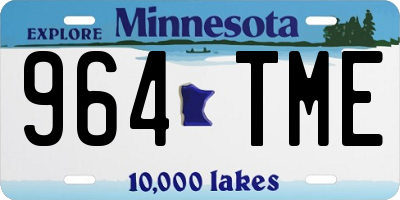 MN license plate 964TME