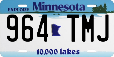 MN license plate 964TMJ