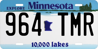 MN license plate 964TMR