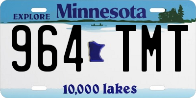 MN license plate 964TMT
