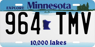 MN license plate 964TMV