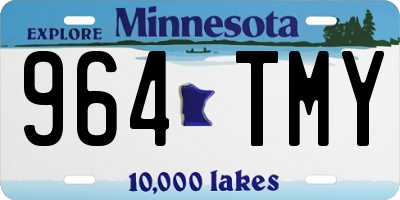 MN license plate 964TMY