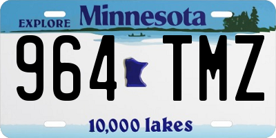 MN license plate 964TMZ