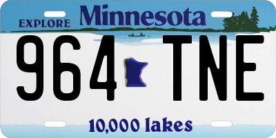 MN license plate 964TNE