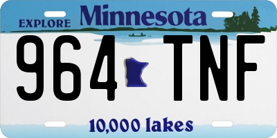 MN license plate 964TNF