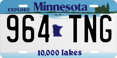 MN license plate 964TNG