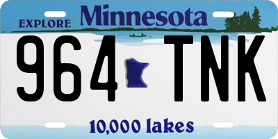 MN license plate 964TNK