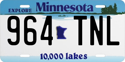 MN license plate 964TNL
