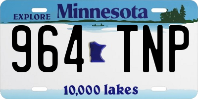 MN license plate 964TNP