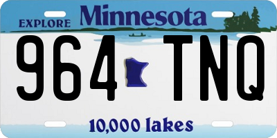 MN license plate 964TNQ