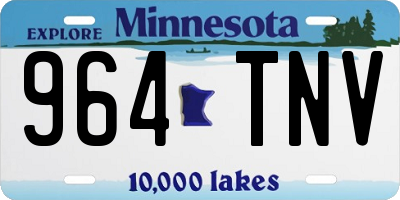 MN license plate 964TNV