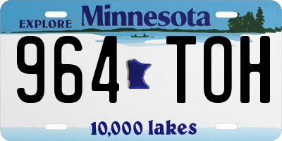 MN license plate 964TOH