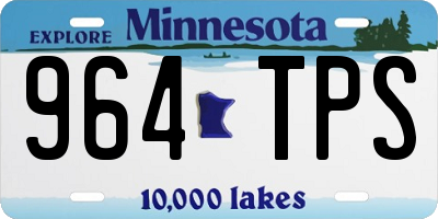 MN license plate 964TPS