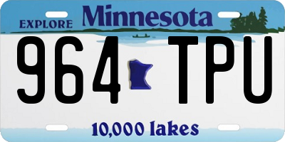 MN license plate 964TPU