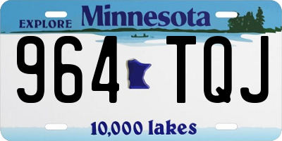 MN license plate 964TQJ