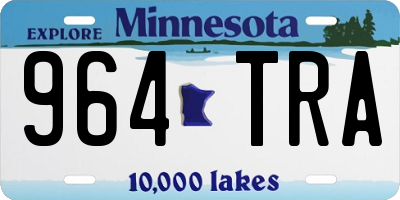 MN license plate 964TRA