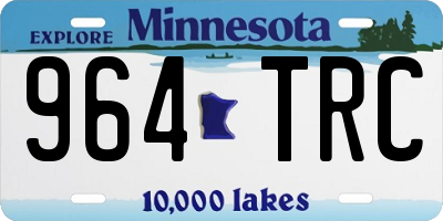 MN license plate 964TRC