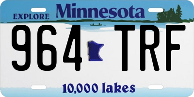 MN license plate 964TRF