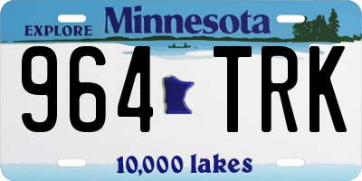 MN license plate 964TRK