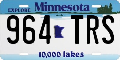 MN license plate 964TRS