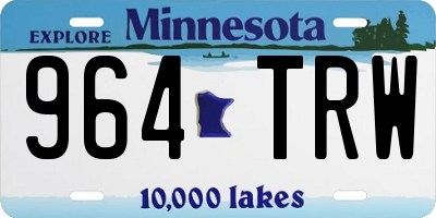 MN license plate 964TRW