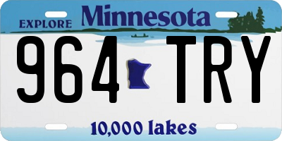 MN license plate 964TRY