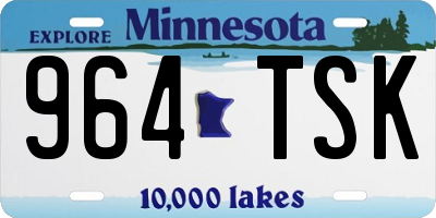 MN license plate 964TSK