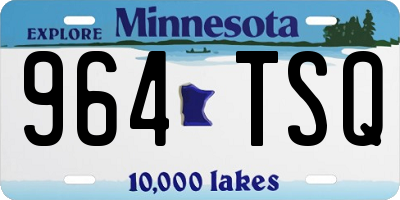 MN license plate 964TSQ