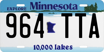 MN license plate 964TTA