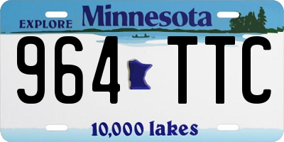 MN license plate 964TTC