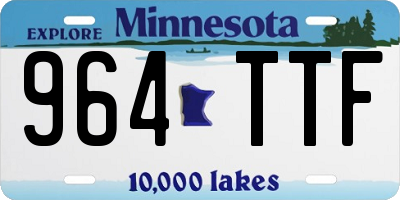 MN license plate 964TTF