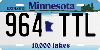 MN license plate 964TTL