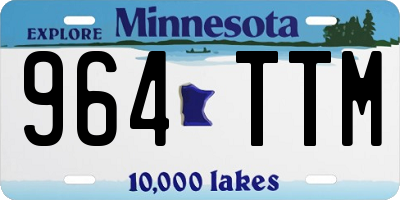 MN license plate 964TTM