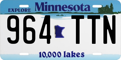 MN license plate 964TTN