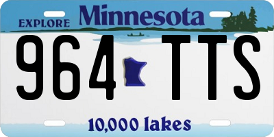 MN license plate 964TTS