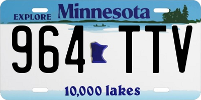MN license plate 964TTV