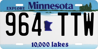 MN license plate 964TTW