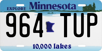 MN license plate 964TUP