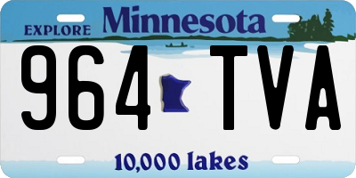 MN license plate 964TVA