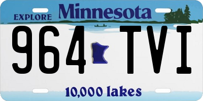 MN license plate 964TVI