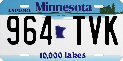 MN license plate 964TVK