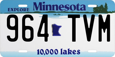 MN license plate 964TVM