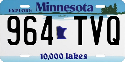 MN license plate 964TVQ