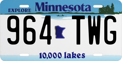 MN license plate 964TWG