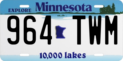 MN license plate 964TWM