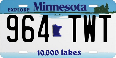 MN license plate 964TWT